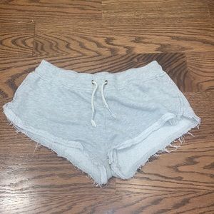 light grey shorts